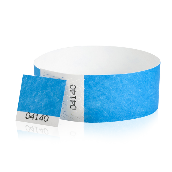 1"  Voucher Numbered Tyvek Wristbands