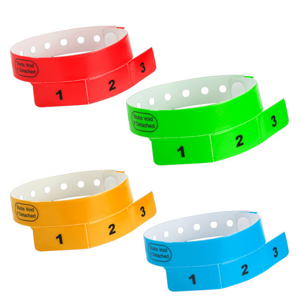 CASH TAG 3 Tabs Vinyl Wristbands 500 Box