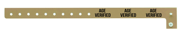 Plastic Wristbands Age Verified
