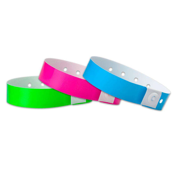 Plastic Wristbands Solid Colors