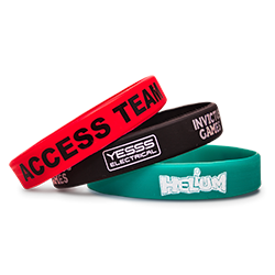 Order custom online rubber bracelets