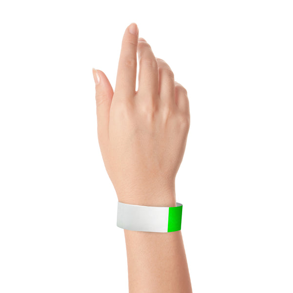 1" Tyvek Half Flood Wristbands