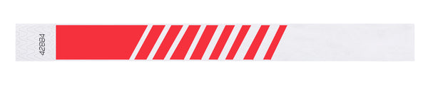 Custom 1" Tyvek Wristband Progressive Stripe