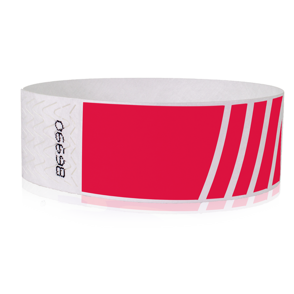Custom 1" Tyvek Wristband Progressive Stripe