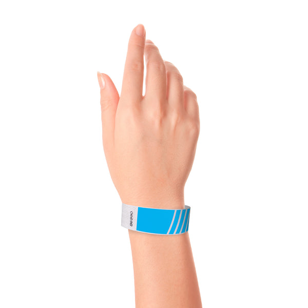 Custom 1" Tyvek Wristband Progressive Stripe