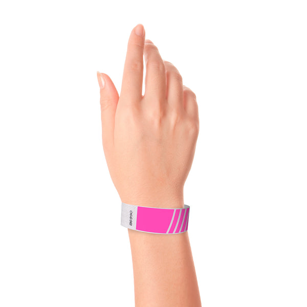 Custom 1" Tyvek Wristband Progressive Stripe