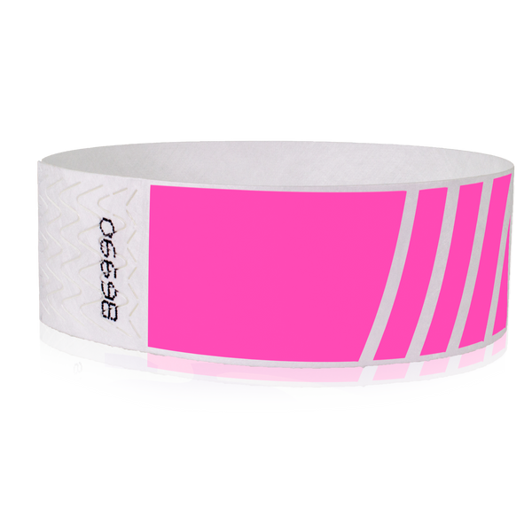 Custom 1" Tyvek Wristband Progressive Stripe