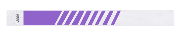 Custom 1" Tyvek Wristband Progressive Stripe