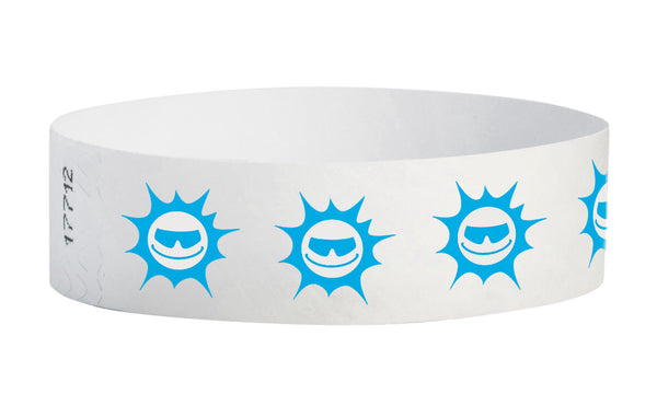 3/4" Tyvek Blue Suns Wristbands