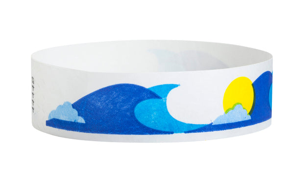 3/4" Tyvek Ocean Breeze Wristbands