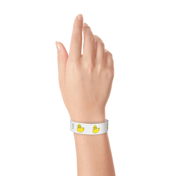 3/4" Tyvek Rubber Duckies Wristbands