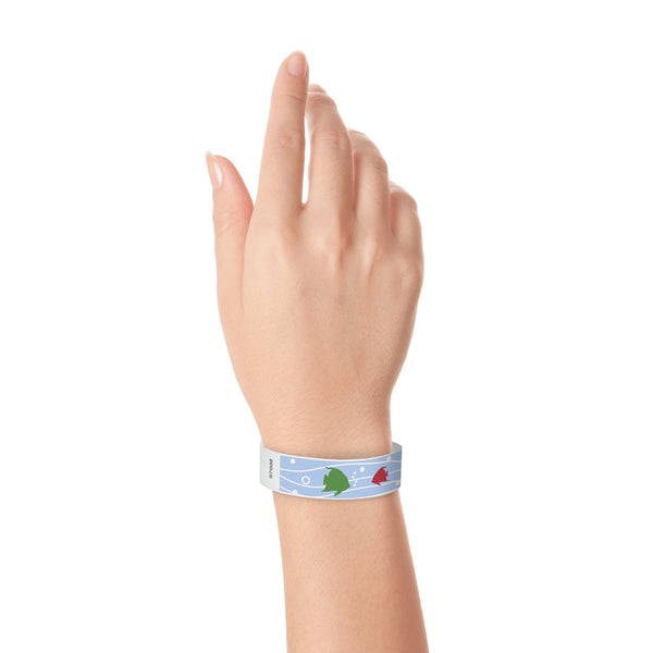 3/4" Tyvek Tropical Fish Wristbands