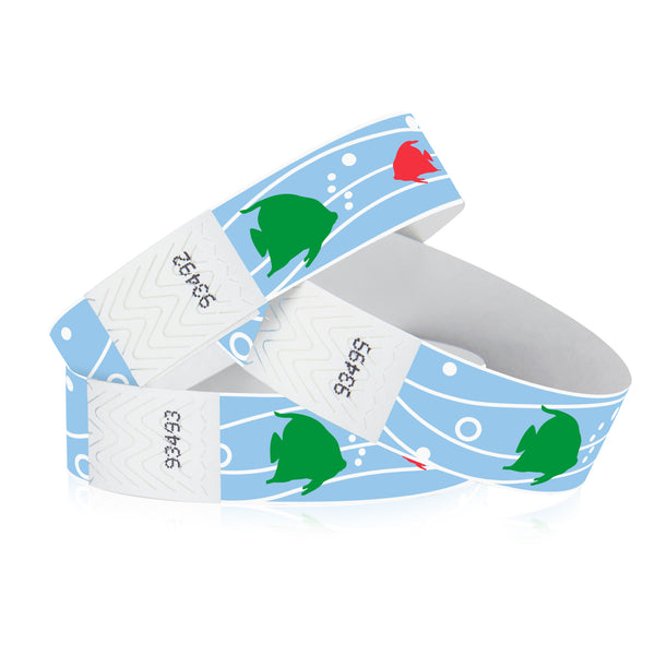 3/4" Tyvek Tropical Fish Wristbands