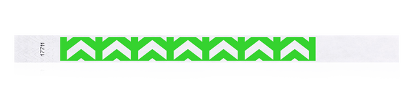 3/4"  Arrows Up Tyvek Wristband Design