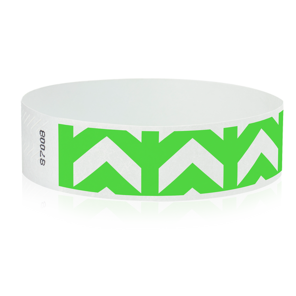 3/4"  Arrows Up Tyvek Wristband Design