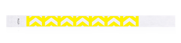 3/4"  Arrows Up Tyvek Wristband Design