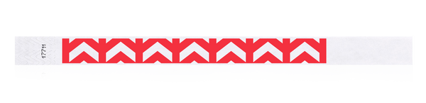 3/4"  Arrows Up Tyvek Wristband Design