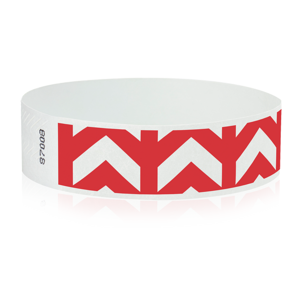 3/4"  Arrows Up Tyvek Wristband Design