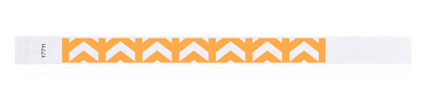 3/4"  Arrows Up Tyvek Wristband Design