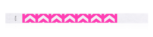 3/4"  Arrows Up Tyvek Wristband Design