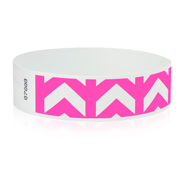 3/4"  Arrows Up Tyvek Wristband Design