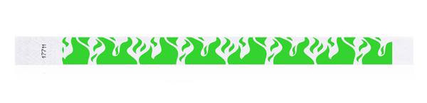 3/4" Flame Fire Design Tyvek Wristband