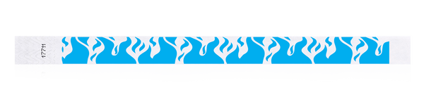 3/4" Flame Fire Design Tyvek Wristband