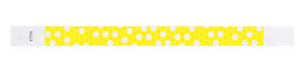 3/4" Honeycomb Wristband Tyvek Design