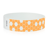 Neon Orange Honeycomb