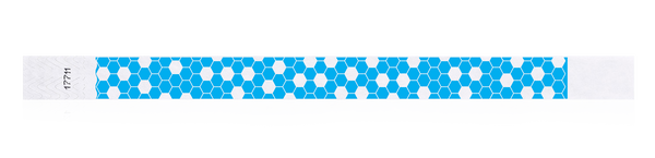 3/4" Honeycomb Wristband Tyvek Design