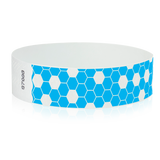 Neon Blue Honeycomb