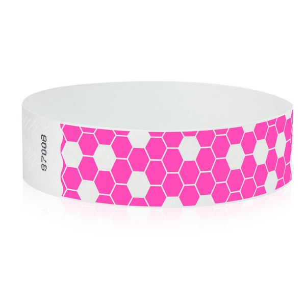 Neon Pink Honeycomb