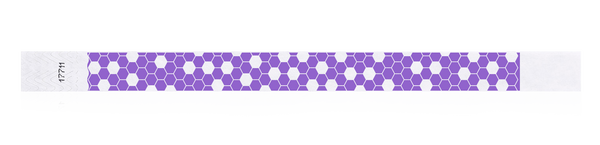 3/4" Honeycomb Wristband Tyvek Design