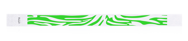 3/4" Zebra Design Tyvek Wristband