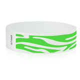 Neon Green Zebra Stripes