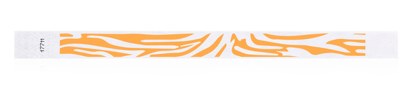 3/4" Zebra Design Tyvek Wristband