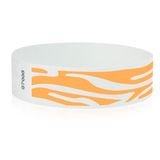 Neon Orange Zebra Stripes