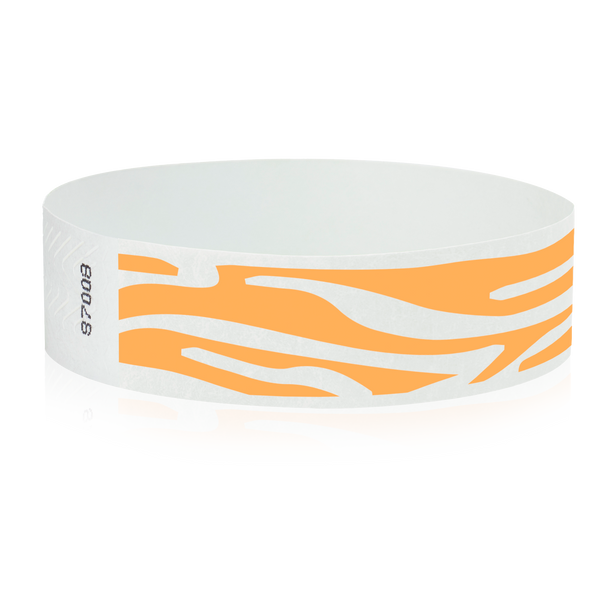 Neon Orange Zebra Stripes