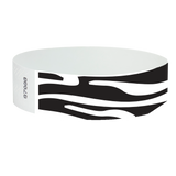 3/4" Zebra Design Tyvek Wristband