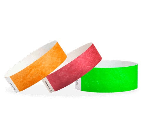 3/4" Tyvek Wristbands Solid Colors