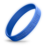 Custom Adult Silicone Wristbands - Rush Debossed