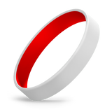 Custom Adult Silicone Wristbands - Color Coat