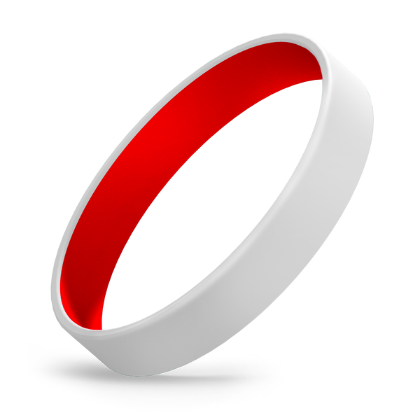 Custom Adult Silicone Wristbands - Color Coat