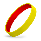 Custom Adult Silicone Wristbands - Color Coat