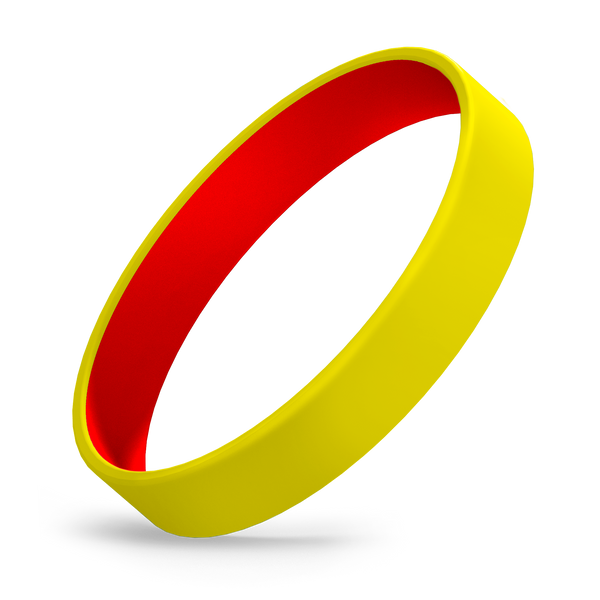 Custom Adult Silicone Wristbands - Color Coat