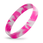 White / Hot Pink Swirl