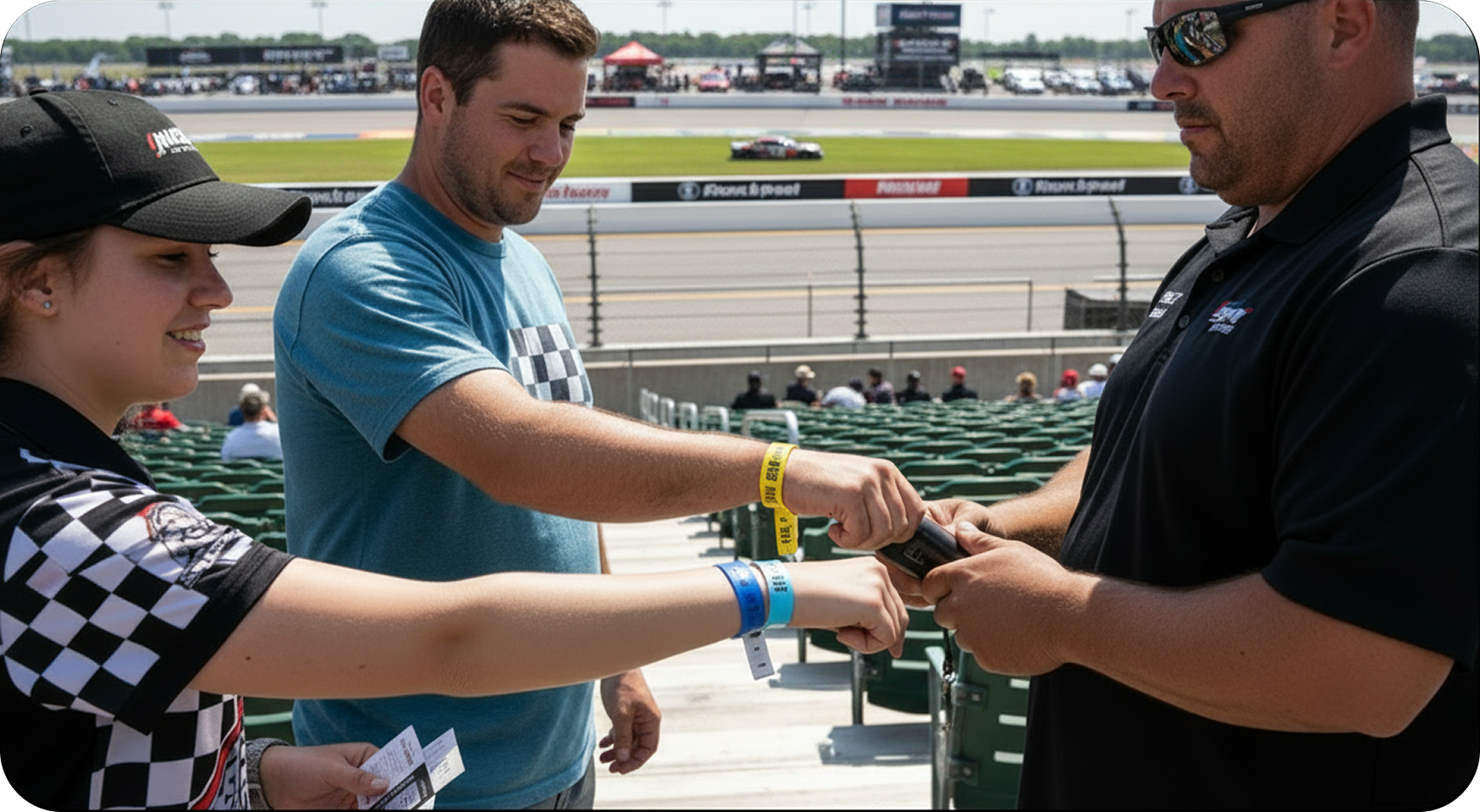Racetrack Wristbands