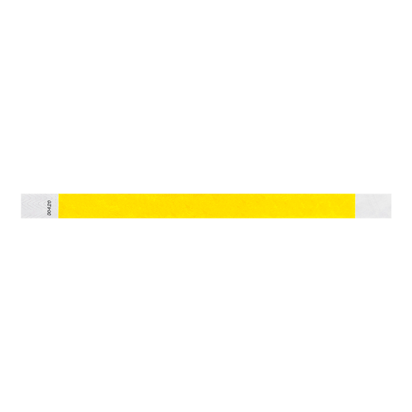 3/4" Solid Color Tyvek® Wristbands