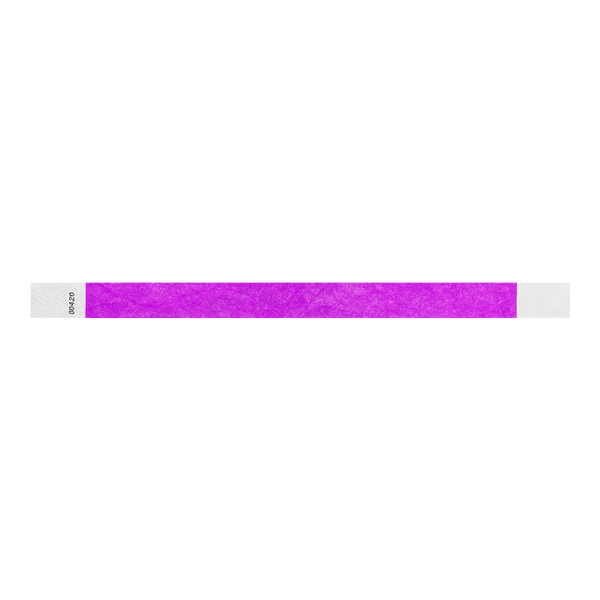 3/4" Solid Color Tyvek® Wristbands