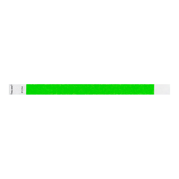 3/4" Custom Tab-Free Tyvek® Wristbands